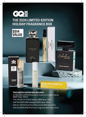 Celadawn in the GQ Holiday Fragrance Box