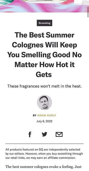 GQ Best Men's Colognes