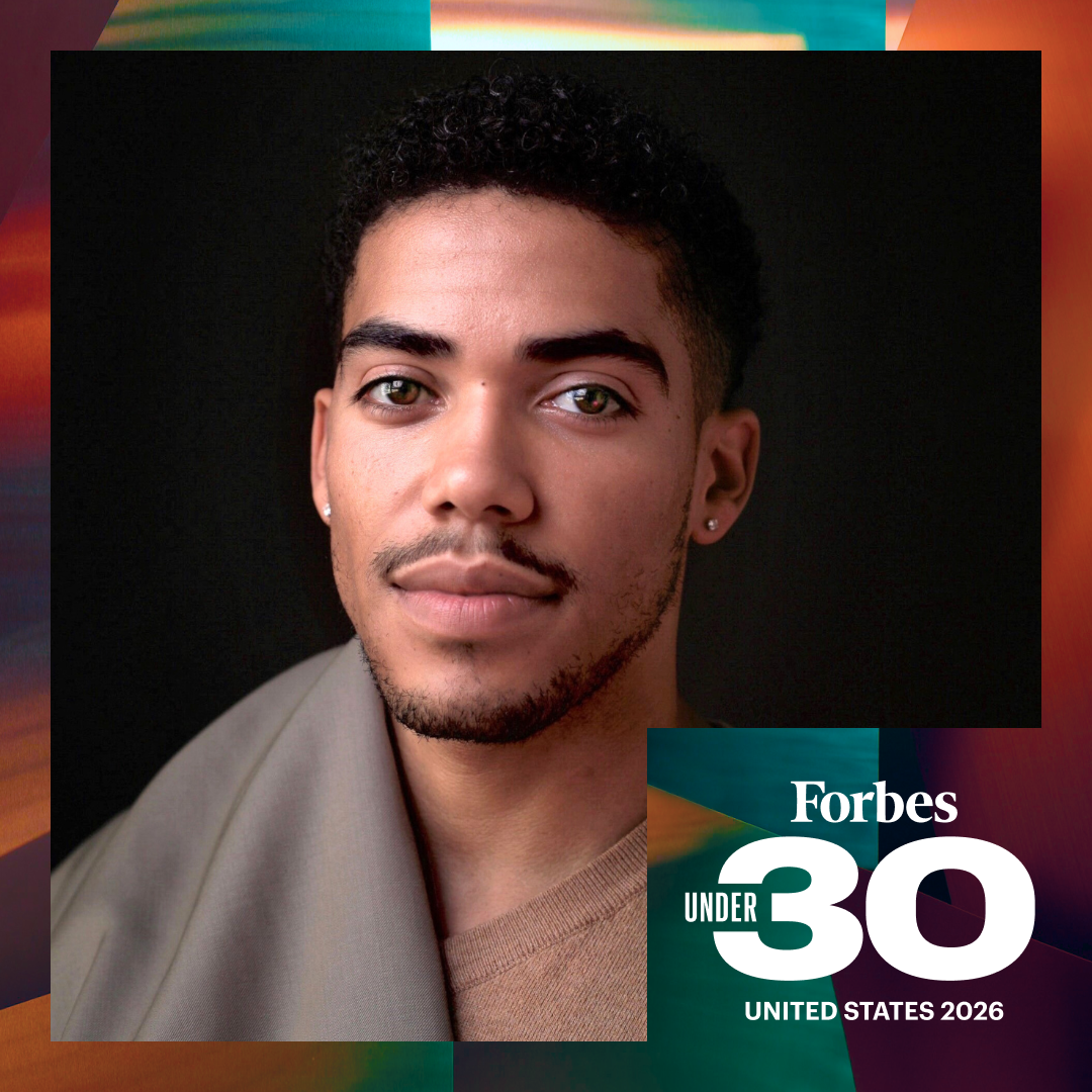 Portrait of a man added to the U.S. 'Forbes 30 Under 30' List for 2026