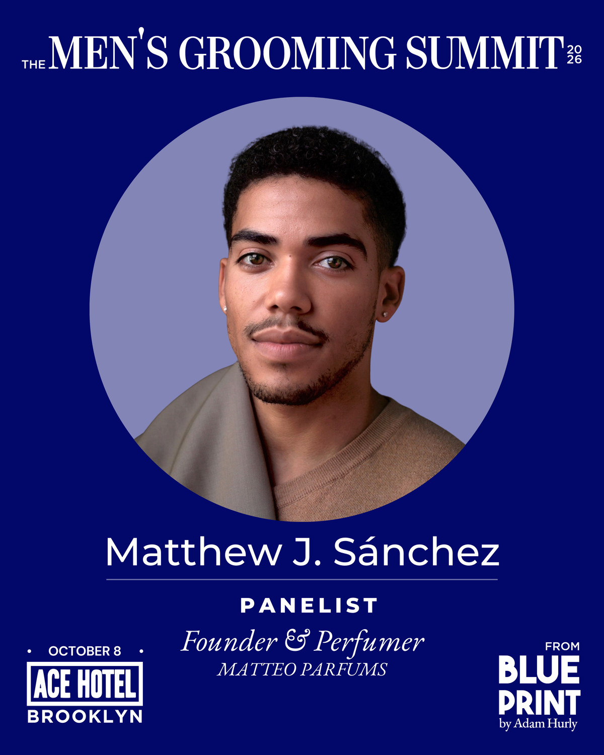 Speaking at The Men's Grooming Summit 2026 from Blue Print by Adam Hurly in Brooklyn, NY